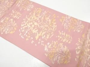 アンティーク　花更紗模様織り出し袋帯（材料）